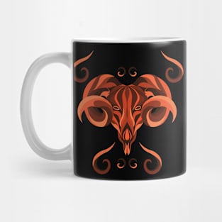 Aries Zodiac Sign - Orange Mug